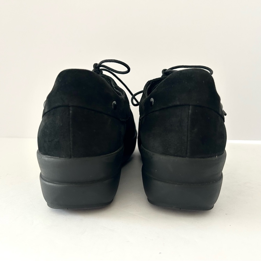 WOLKY Comfort Lace Up Walking Shoe Suede Oxford Support Black Size EU 37 Size 6 - Picture 5 of 11